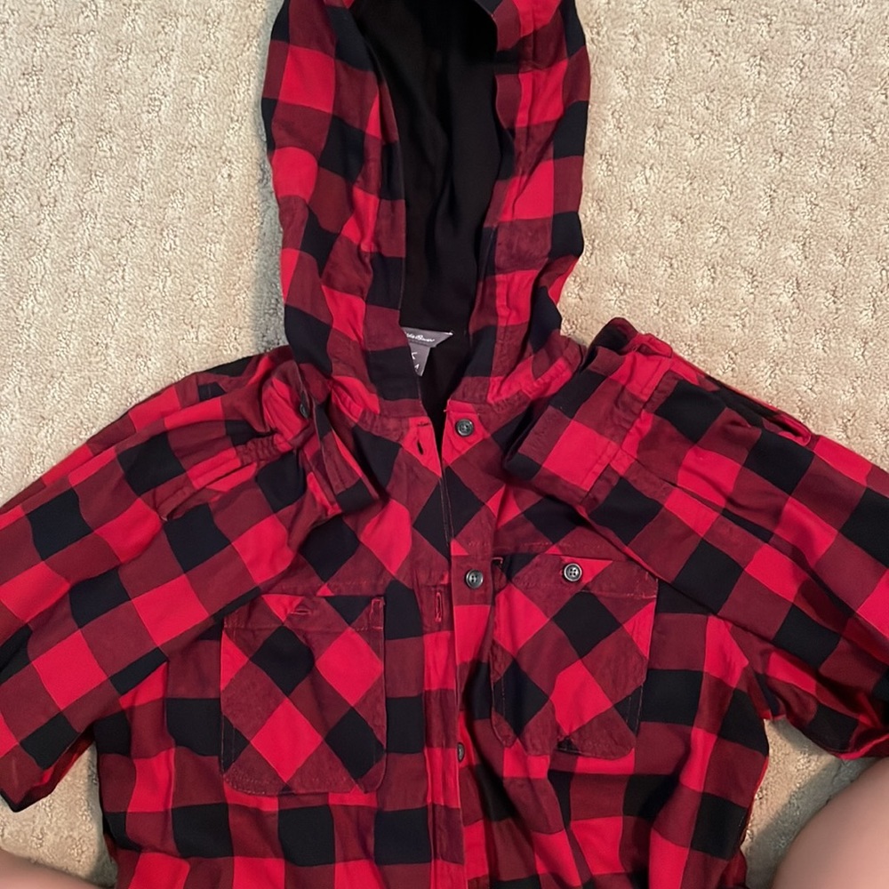Eddie Bauer flannel jacket size medium